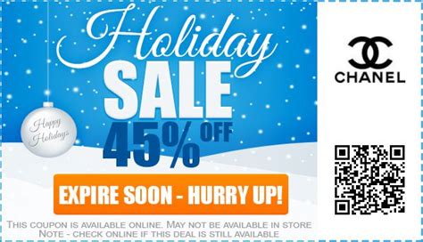 promo code for discount on chanel perfum